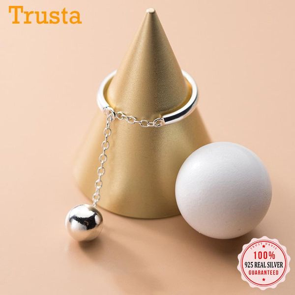 cluster rings trustdavis authentic 925 sterling silver 8mm beads chain open finger ring for women girls wedding fine s925 jewelry gift da202, Golden;silver
cluster rings trustdavis authentic 925 sterling silver 8mm beads chain open finger ring for women girls wedding fine s925 jewelry gift da202, Golden;silver