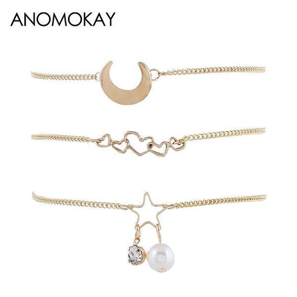 creative moon star chain link bracelet simple fashion heart pearl pendant gold for women statement jewelry link,, Black
creative moon star chain link bracelet simple fashion heart pearl pendant gold for women statement jewelry link,, Black