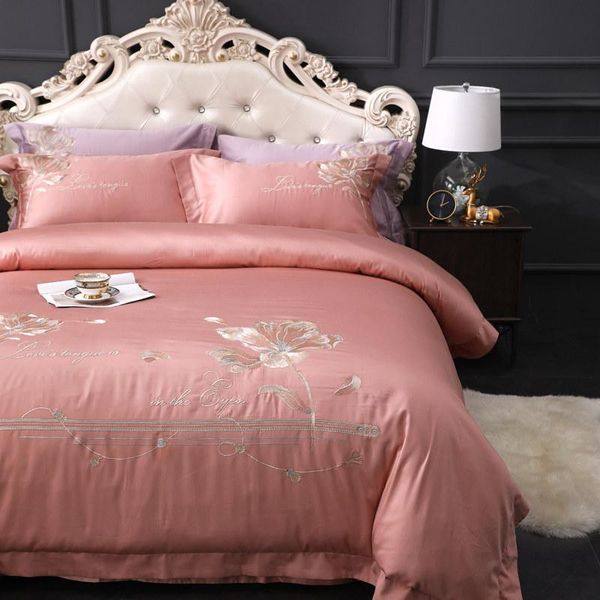 bedding sets noble 100s long-staple cotton silky soft duvet cover set satin embroidery king size 4-piece luxury bed sheets
bedding sets noble 100s long-staple cotton silky soft duvet cover set satin embroidery king size 4-piece luxury bed sheets