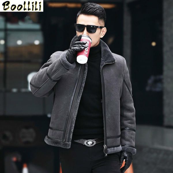 men's leather & faux boollili real fur coat shearling jacket men sheepskin mens genuine motorcycle natural sheep, Black
men's leather & faux boollili real fur coat shearling jacket men sheepskin mens genuine motorcycle natural sheep, Black