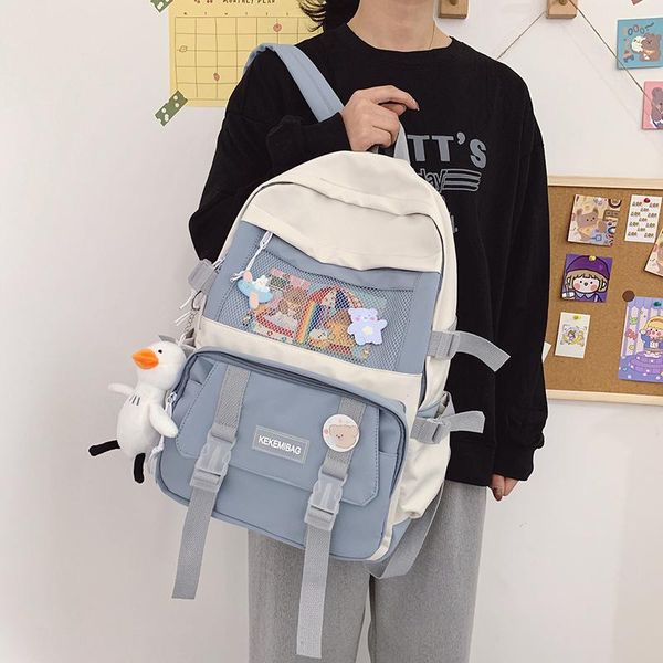 backpack fashion kawaii waterproof women nylon school bag college rucksack for teenage girls bookbag female cute travel mochilas
backpack fashion kawaii waterproof women nylon school bag college rucksack for teenage girls bookbag female cute travel mochilas