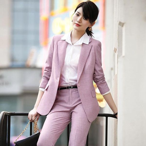 women's suits 2021 autumn and winter fashion solid color professional decoration body pants wild two-piece suit two piece, White
women's suits 2021 autumn and winter fashion solid color professional decoration body pants wild two-piece suit two piece, White