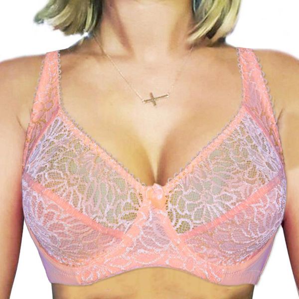 bras style for women breathable lace brassiere full figured underwired bralette floral no-padded underwear 44 e f, Red;black
bras style for women breathable lace brassiere full figured underwired bralette floral no-padded underwear 44 e f, Red;black