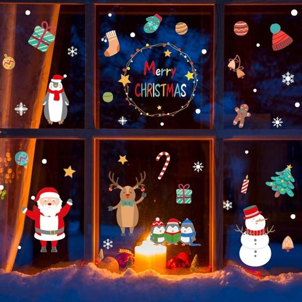 wall stickers shop window cartoon pvc odor resistant easy to set and remove kids santa claus colorfully printed christmas decoration
wall stickers shop window cartoon pvc odor resistant easy to set and remove kids santa claus colorfully printed christmas decoration