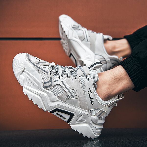 464748 size mens shoes dad shoes spring and summer 2020 new reflective mesh fashion shoes fashion couple sports casual men, Black;white
464748 size mens shoes dad shoes spring and summer 2020 new reflective mesh fashion shoes fashion couple sports casual men, Black;white