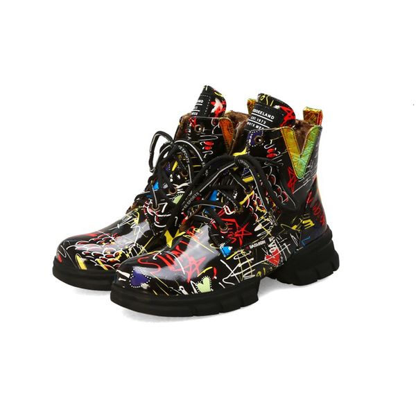 boots fashion martin women's shoes autumn and winter retro printing ankle women casual short thick bottom boots, Black
boots fashion martin women's shoes autumn and winter retro printing ankle women casual short thick bottom boots, Black