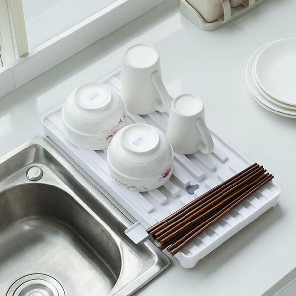 drain rack kitchen silicone dish drainer tray large sink drying workorganizer for dishes tableware storage & organization
drain rack kitchen silicone dish drainer tray large sink drying workorganizer for dishes tableware storage & organization