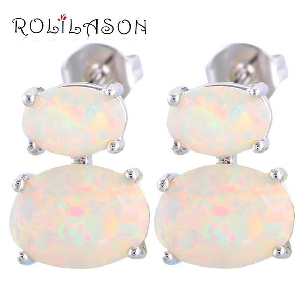 stud rolilason amazing fashion jewelry earring for women birthday gift white fire opal silver stamped oe604, Golden;silver
stud rolilason amazing fashion jewelry earring for women birthday gift white fire opal silver stamped oe604, Golden;silver