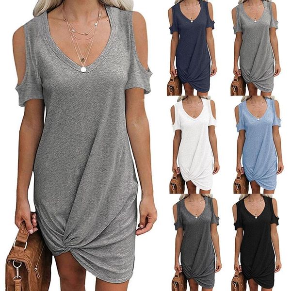 casual dresses kf-women's fashion solid color strapless twist short sleeve t-shirt dress, Black;gray
casual dresses kf-women's fashion solid color strapless twist short sleeve t-shirt dress, Black;gray