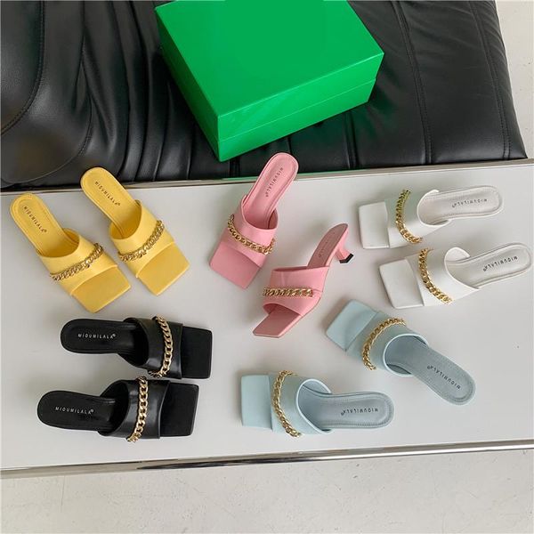 slippers rivet shoes woman 2021 rubber flip flops low casual heeled mules square toe loafers pantofle hawaiian luxury high p, Black
slippers rivet shoes woman 2021 rubber flip flops low casual heeled mules square toe loafers pantofle hawaiian luxury high p, Black