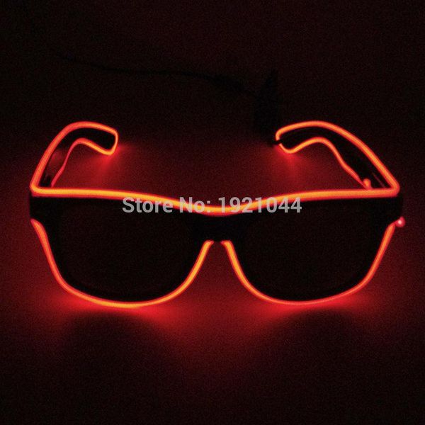 wholesale 100pcs el wire glowing sunglasses with dark lens dc-3v steady on driver rope cable for party supplies decoration
wholesale 100pcs el wire glowing sunglasses with dark lens dc-3v steady on driver rope cable for party supplies decoration