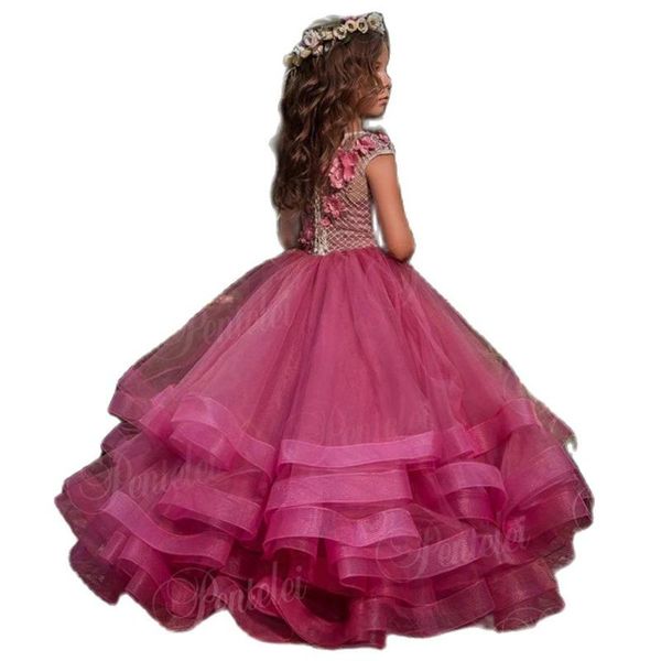 girl's dresses elegant flower girl dress birthday party o-neck sleeveless cascading lace applique ball gown first holy pageant, Red;yellow
girl's dresses elegant flower girl dress birthday party o-neck sleeveless cascading lace applique ball gown first holy pageant, Red;yellow