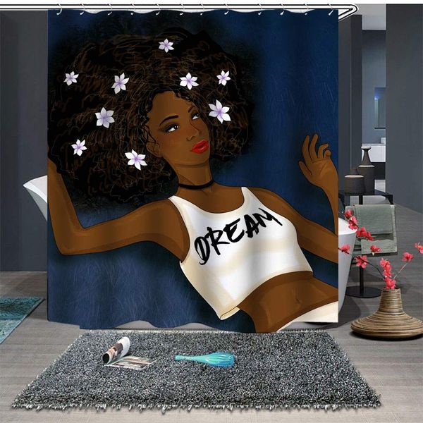 african waterproof shower curtains bathroom decorations afrocentric girl dream 71''71''
african waterproof shower curtains bathroom decorations afrocentric girl dream 71''71''