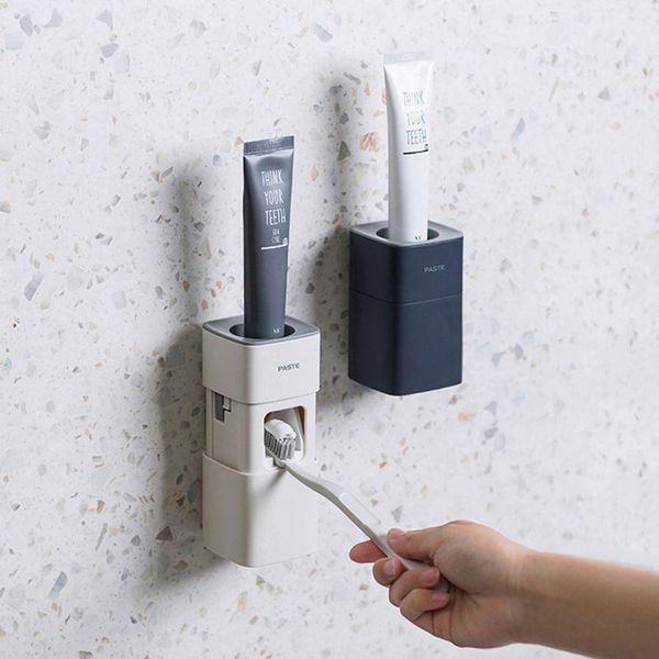 toothbrush holders automatic toothpaste dispenser squeezer dustproof wall mounted bracket bathroom accessories handsfree
toothbrush holders automatic toothpaste dispenser squeezer dustproof wall mounted bracket bathroom accessories handsfree