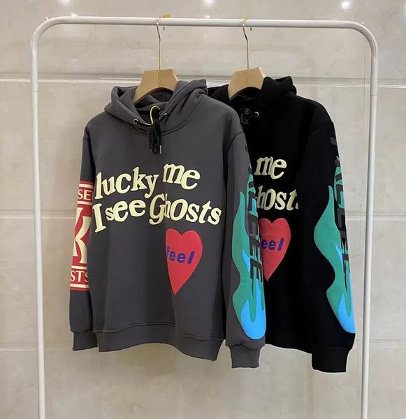 mens designer hoodie lucky me i see ghost hoodies high fashion sweatshirt long sleeve sweatshirt hip hop street style pullover, Black
mens designer hoodie lucky me i see ghost hoodies high fashion sweatshirt long sleeve sweatshirt hip hop street style pullover, Black