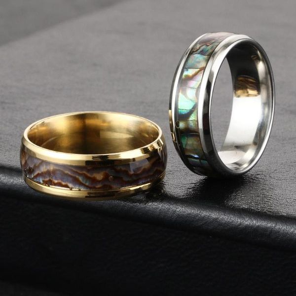 inlay carbide shell stainless steel finger ring for men rainbow rippled abalone beveled rings wedding band fashion jewelry cluster, Golden;silver
inlay carbide shell stainless steel finger ring for men rainbow rippled abalone beveled rings wedding band fashion jewelry cluster, Golden;silver