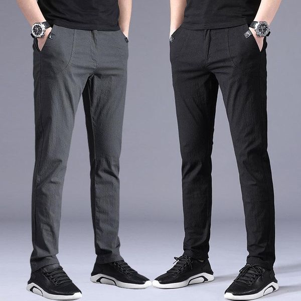 men's pants summer black casual korean thin work cloth slim small feet trend handsome versatile
men's pants summer black casual korean thin work cloth slim small feet trend handsome versatile