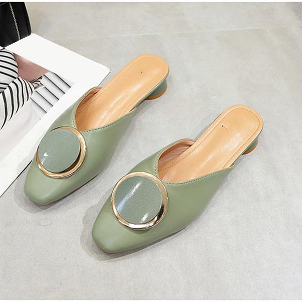 women's mules summer slides woman slippers low heels women shoes pu leather elegant ladies slipper female 2021 fashion footwear, Black
women's mules summer slides woman slippers low heels women shoes pu leather elegant ladies slipper female 2021 fashion footwear, Black