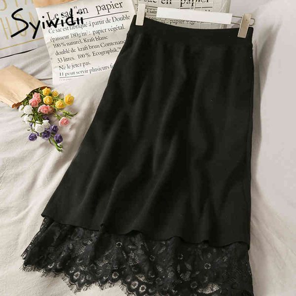 mesh spliced elastic high waist skirt women 2 styles mid-calf casual a-line solid spring korean fashion skirts 210415, Black
mesh spliced elastic high waist skirt women 2 styles mid-calf casual a-line solid spring korean fashion skirts 210415, Black