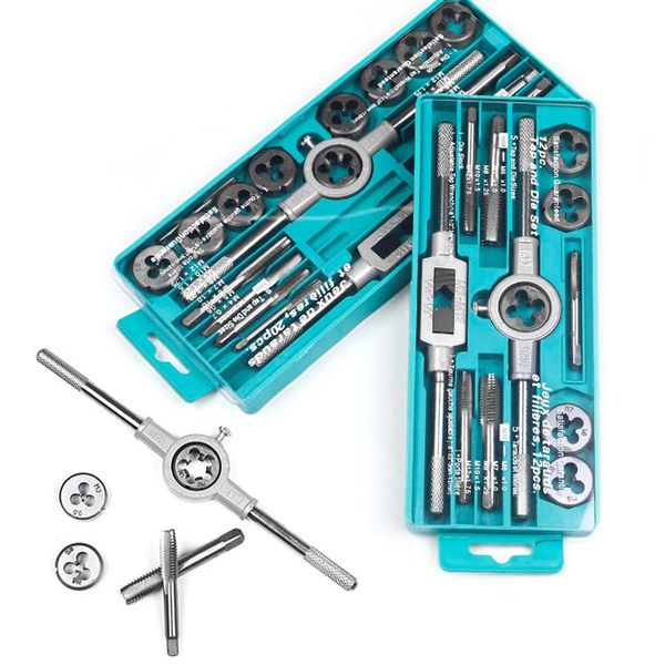 hand tools 12/20pcs threaded tapping set metal metric thread kit high speed steel wrench tap and die m3 m4 m5 m6 m7 m8 m10 m12
hand tools 12/20pcs threaded tapping set metal metric thread kit high speed steel wrench tap and die m3 m4 m5 m6 m7 m8 m10 m12