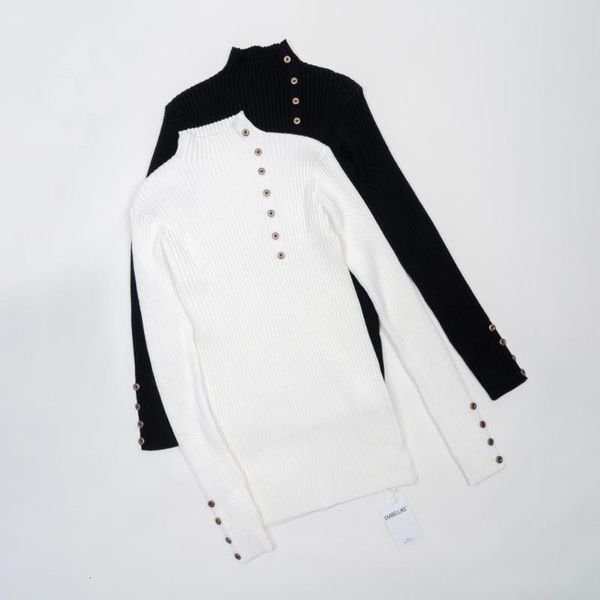 women's sweaters women mock neck sweater autumn winter ribbed pullover with side button trim xp6f, White;black
women's sweaters women mock neck sweater autumn winter ribbed pullover with side button trim xp6f, White;black