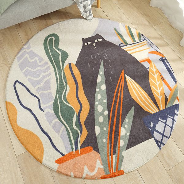 Infant Play Mats Kids Round Crawling Carpet Floor RugBedding Blanket Cotton