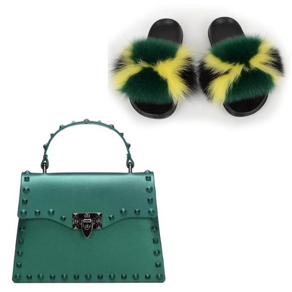slippers woman summer lovely fluffy fur slides women's furry jelly shoulder bag shoes sets crossbody purse beach sandals, Black
slippers woman summer lovely fluffy fur slides women's furry jelly shoulder bag shoes sets crossbody purse beach sandals, Black