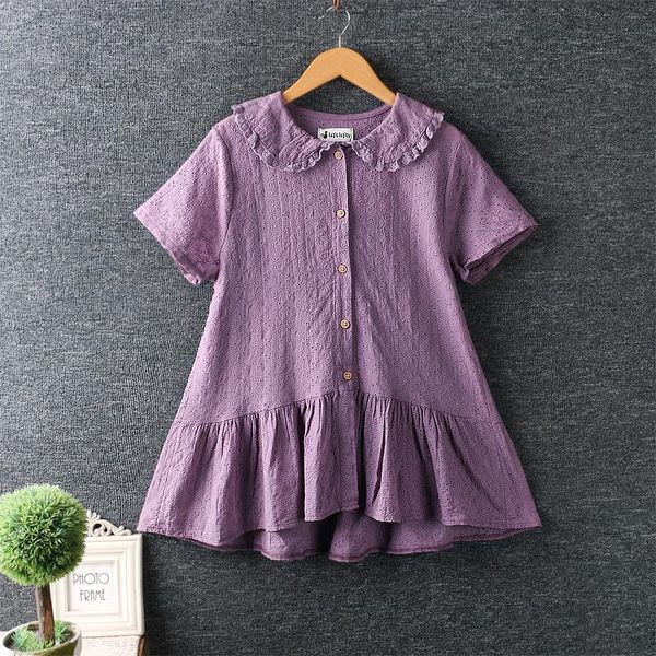 women's blouses & shirts summer sweet lace embroidery cotton short sleeves loose solid color shirt top, White
women's blouses & shirts summer sweet lace embroidery cotton short sleeves loose solid color shirt top, White