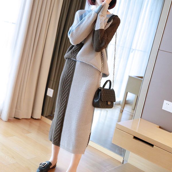 two piece dress women's skirt ensemble, autumn and winter fashion, style, temperament, switching set, women's blouse tempered with, White
two piece dress women's skirt ensemble, autumn and winter fashion, style, temperament, switching set, women's blouse tempered with, White