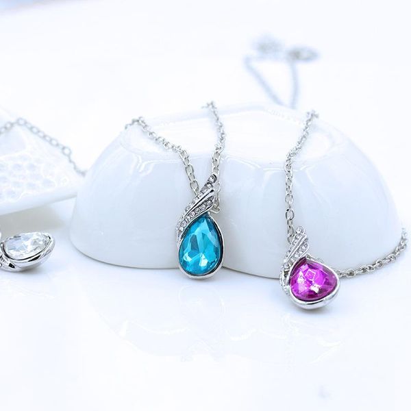 pendant necklaces abdoabdo choker necklace women korean crystal with gem water drop short clavicle chain pendants set jewelry, Silver
pendant necklaces abdoabdo choker necklace women korean crystal with gem water drop short clavicle chain pendants set jewelry, Silver