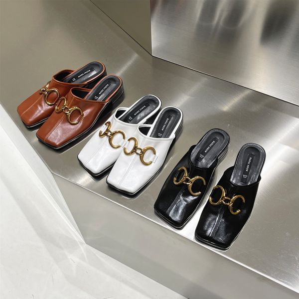 slippers bailamos women slipper ladies square toe flat fashion metal buckle slip on mules shoes heel casual slides flip flop wp7m, Black
slippers bailamos women slipper ladies square toe flat fashion metal buckle slip on mules shoes heel casual slides flip flop wp7m, Black