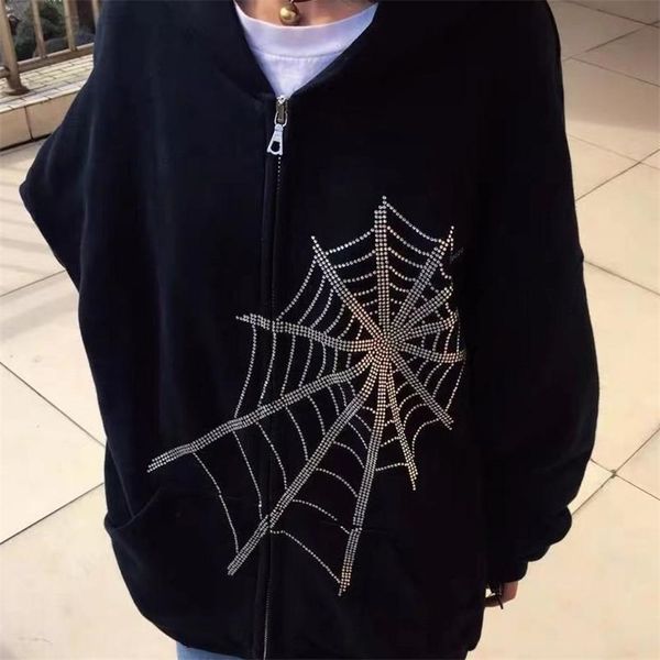 qweek black gothic zip up hoodies women autumn emo grunge tracksuit dark academia spider web coat punk sweatshirts alt clothes 210805
qweek black gothic zip up hoodies women autumn emo grunge tracksuit dark academia spider web coat punk sweatshirts alt clothes 210805