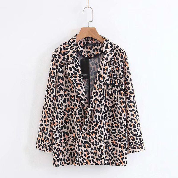 women's suits & blazers geckoistail women leopard fashion jackets coat single button pockets ladies casual suit 2021 clothing, White;black
women's suits & blazers geckoistail women leopard fashion jackets coat single button pockets ladies casual suit 2021 clothing, White;black