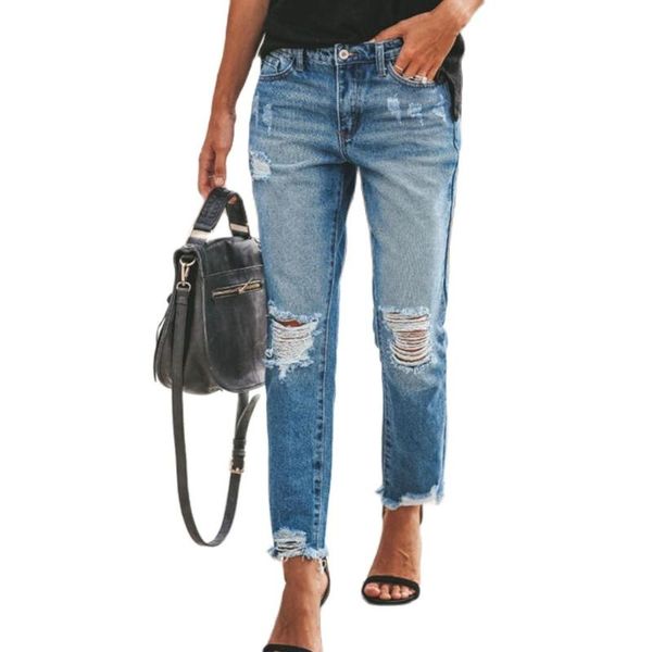 women's jeans casual 2021 loose-fitting holes straight-leg nine-point pants trendy all-match fashion clothing, Blue
women's jeans casual 2021 loose-fitting holes straight-leg nine-point pants trendy all-match fashion clothing, Blue