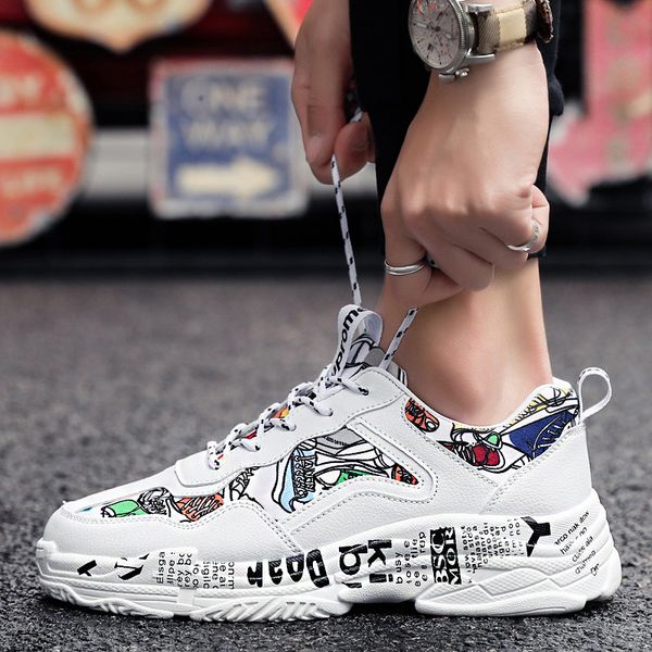 brand sell white colorful graffiti printed chunky men shoes canvas trainers casual breathable platform canvas men sneakers
brand sell white colorful graffiti printed chunky men shoes canvas trainers casual breathable platform canvas men sneakers