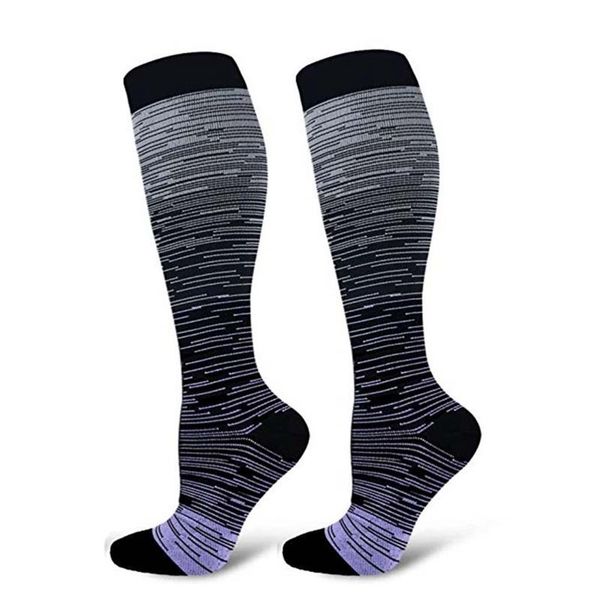 sports socks forcompression knee high/long gradient printed polyester nylon hosiery footwear accessories for women men, Black
sports socks forcompression knee high/long gradient printed polyester nylon hosiery footwear accessories for women men, Black