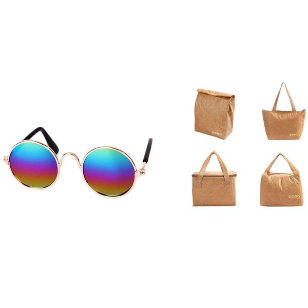 fashion pet cat dog sunglasses glasses with 4pcs reusable brown paper lunch bags dinnerware sets
fashion pet cat dog sunglasses glasses with 4pcs reusable brown paper lunch bags dinnerware sets