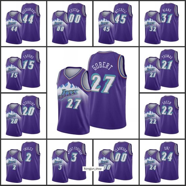 2021-22 75th anniversary printed mens basketball utahs donovan mitchell clarkson bojan bogdanovic rudy gobert matt thomas jazzs custom, Black
2021-22 75th anniversary printed mens basketball utahs donovan mitchell clarkson bojan bogdanovic rudy gobert matt thomas jazzs custom, Black