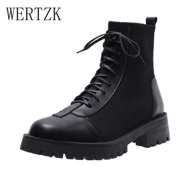 boots women's shoes spring autumn platform female lace up ankle pu leather black booties flat 2021
boots women's shoes spring autumn platform female lace up ankle pu leather black booties flat 2021