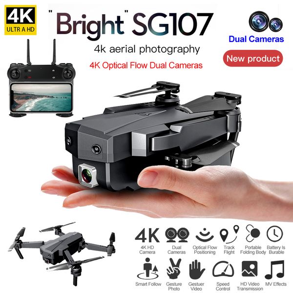 Mini Folding RC Quadcopter Helicopter Drone For Kids With 1080P/4K HD FPV Camera 2.4GHz RC Toys Smart Follow Gesture Photo/Video
Mini Folding RC Quadcopter Helicopter Drone For Kids With 1080P/4K HD FPV Camera 2.4GHz RC Toys Smart Follow Gesture Photo/Video