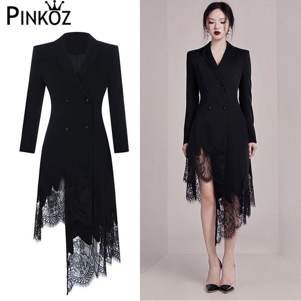elegant lace patchwork women dress lapel long sleeve high waist button slim asymmetrical dresses female fashion vestidos 210421, White
elegant lace patchwork women dress lapel long sleeve high waist button slim asymmetrical dresses female fashion vestidos 210421, White