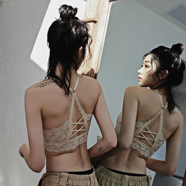 3/4 Cup Lady Sexy Wireless Bra Lace Beautiful Back Bralette New One-Piece Tank Top Breathable Lingerie, Skin
3/4 Cup Lady Sexy Wireless Bra Lace Beautiful Back Bralette New One-Piece Tank Top Breathable Lingerie, Skin