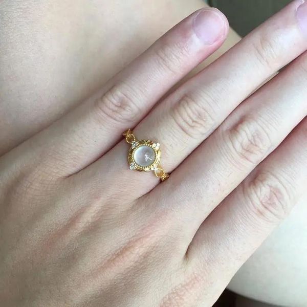 cluster rings -like chalcedony s925 sterling silver ring inlaid egg surface white light luxury open beautiful all match, Golden;silver
cluster rings -like chalcedony s925 sterling silver ring inlaid egg surface white light luxury open beautiful all match, Golden;silver