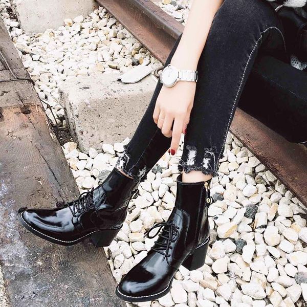 boots lovirs boutique genuine leather chunky heel ankle lace up motorcycle spring autumn for women, Black
boots lovirs boutique genuine leather chunky heel ankle lace up motorcycle spring autumn for women, Black