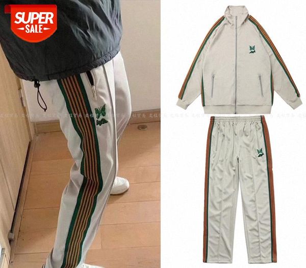 japanese n joint butterfly embroidery zipper jacket striped webbing sports men's casual pants suit #pw6d, Black;brown
japanese n joint butterfly embroidery zipper jacket striped webbing sports men's casual pants suit #pw6d, Black;brown