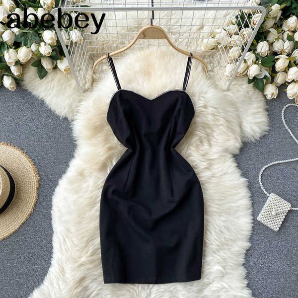 women solid party strap dress fashion vacation backless short dresses summer korean pearl pencil dress 210715, Black;gray
women solid party strap dress fashion vacation backless short dresses summer korean pearl pencil dress 210715, Black;gray