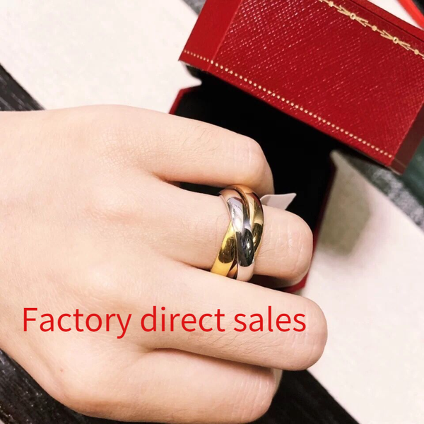 three-ring sterling silver card home three-color classic ring 18k gold plated interlocking simple
three-ring sterling silver card home three-color classic ring 18k gold plated interlocking simple