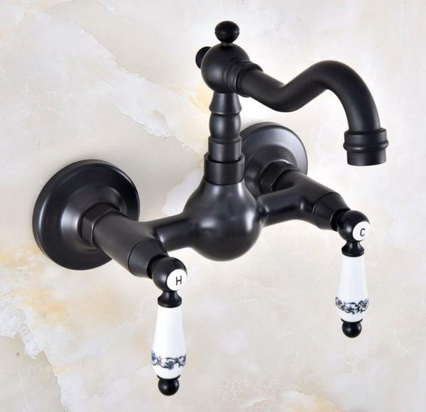 bathroom sink faucets black oil rubbed brass two hole lever handle kitchen basin faucet mixer / cold taps swivel spout 360' dnf867
bathroom sink faucets black oil rubbed brass two hole lever handle kitchen basin faucet mixer / cold taps swivel spout 360' dnf867