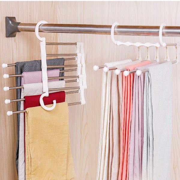 el household stainless steel hanger tie clip stretch pants rack double hook 5-layer drying storage laundry & organization
el household stainless steel hanger tie clip stretch pants rack double hook 5-layer drying storage laundry & organization