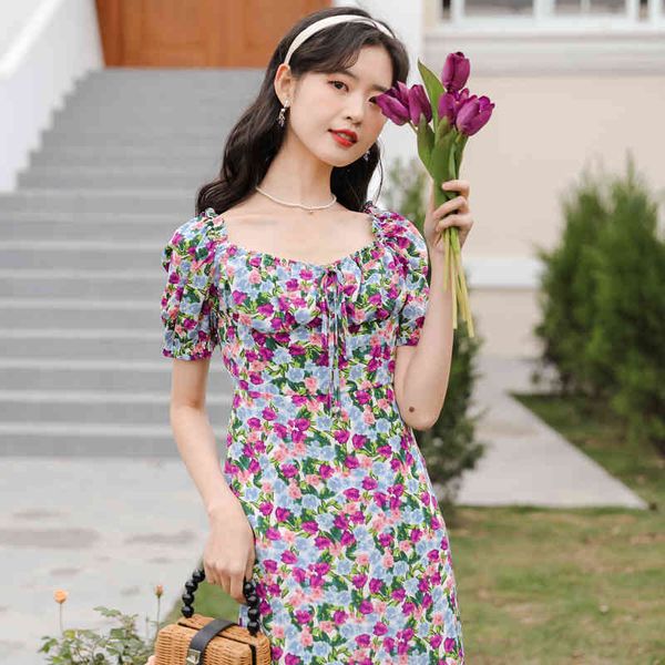 summer vintage dress women korean clothing ladies square collar short sleeve floral feme robe 210514, Black;gray
summer vintage dress women korean clothing ladies square collar short sleeve floral feme robe 210514, Black;gray